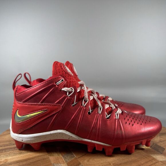 Nike Huarache 4 LAX Limited Edition Lacrosse Cleat Mens 6 Red 624978-601 - Picture 1 of 7